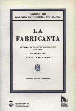La fabricanta : novel·la de costums barcelonins (1860-1875)